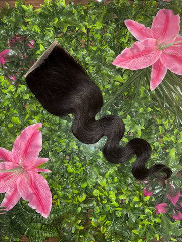 4x4 HD Raw Burmese (Bodywave) Closure